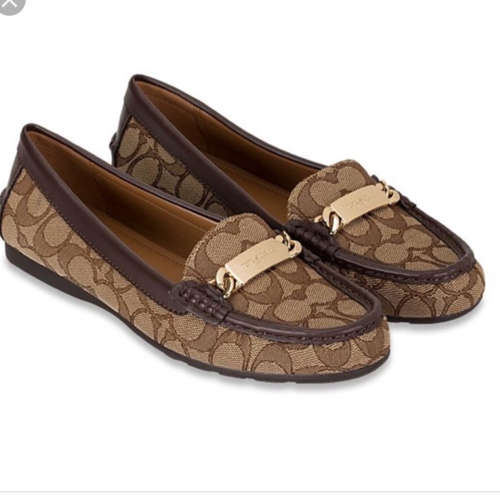 🆕 COACH Signature C Loafers in Jacquard/Khaki